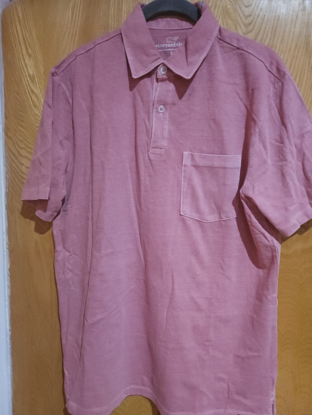 Vineyard Vines Men's Rose Short-Sleeve Pocket Polo